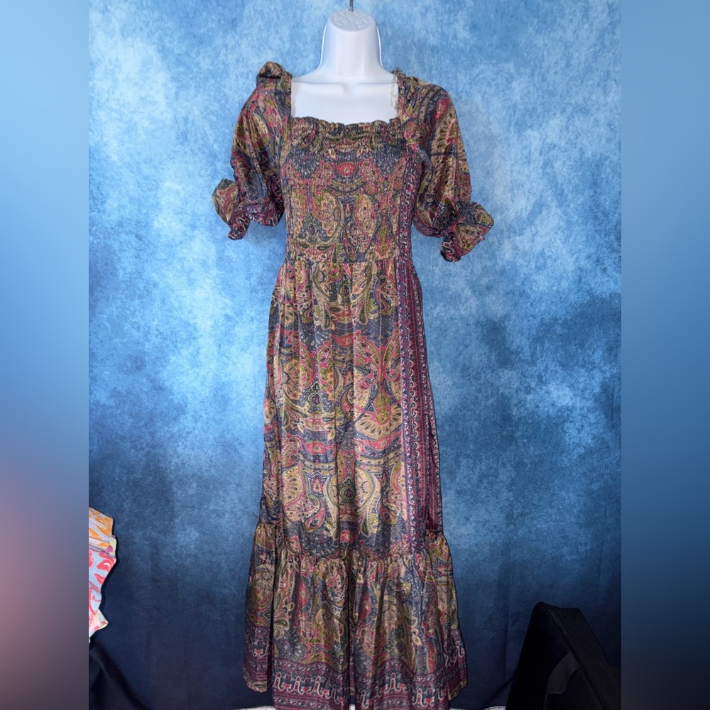 Perry Walker Collective  Paisley Maxi Dress in Multicolor